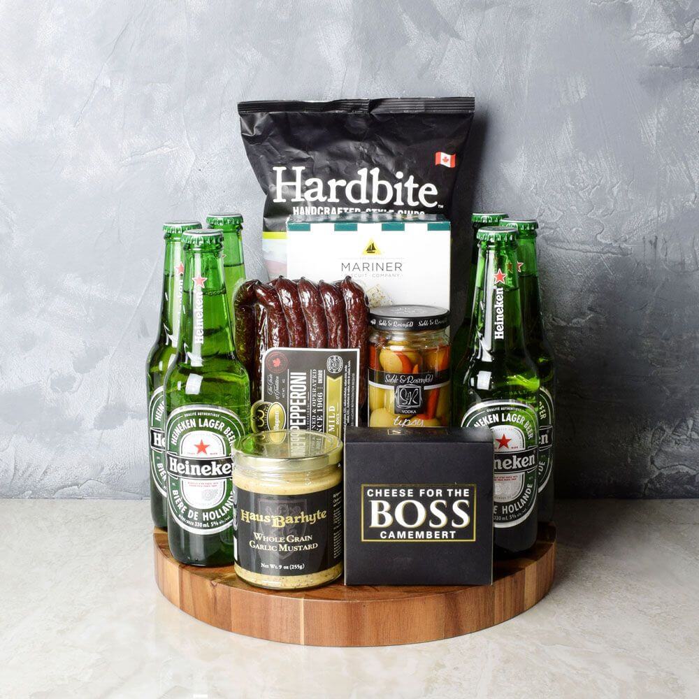 Six Pack &amp; Snack Gift Set from New York City Baskets - New York City Delivery