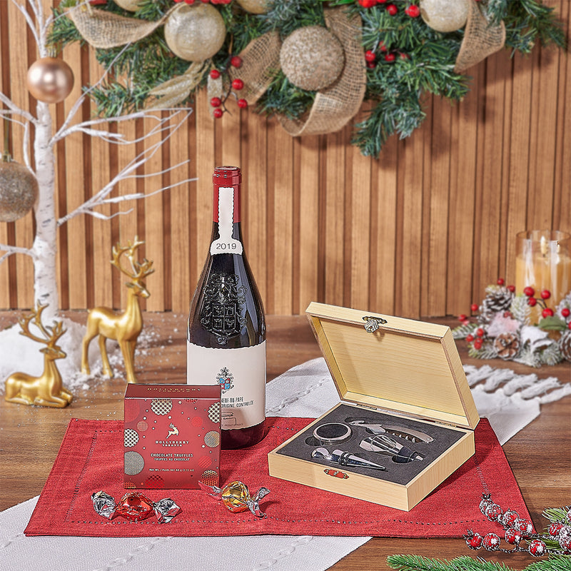 Frosted Wine Pairings Gift Set, wine gift, wine, chocolate gift, chocolate, Christmas gift, christmas, New York City delivery