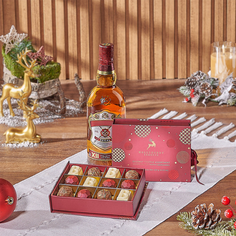 Midnight Noel Spirits Set, liquor gift, liquor, christmas gift, christmas, chocolate gift, chocolate, New York City delivery