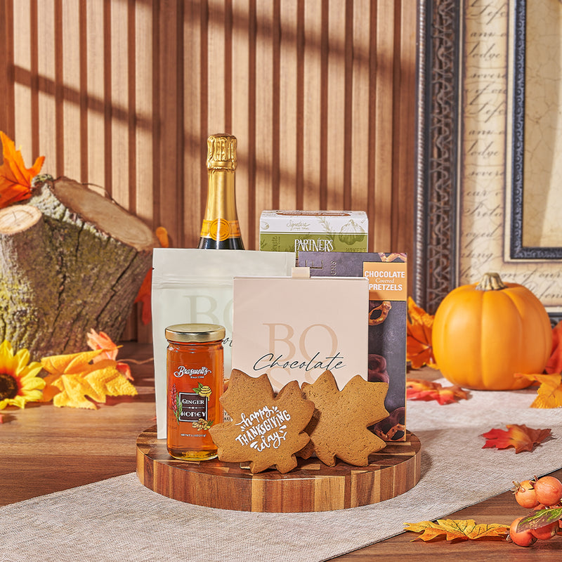 Thanksgiving Sparkling Celebration Gift Set, thanksgiving gift, thanksgiving, chocolate gift, chocolate, champagne gift, champagne, sparkling wine gift, sparkling wine, New York City delivery