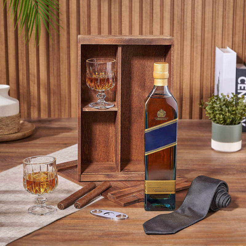 The Whiskey Lounge Cigar Gift Set, liquor gift, liquor, cigar gift, cigars, New York City delivery