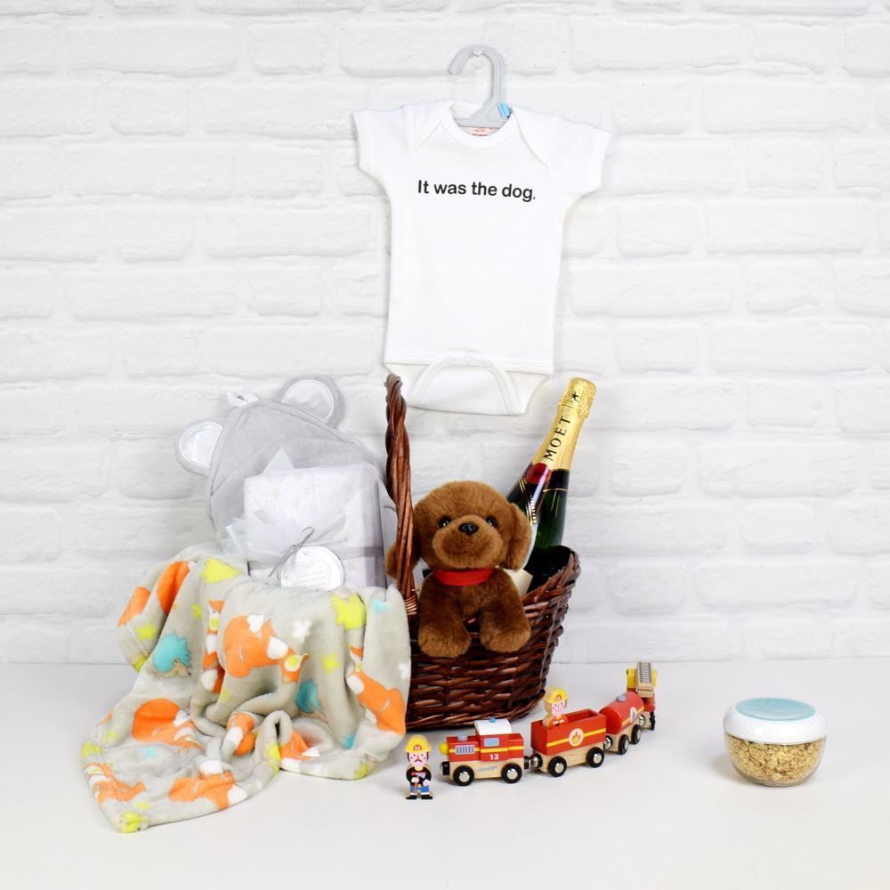 The Unisex Baby Celebration Set From New York City Baskets -  New York City Delivery