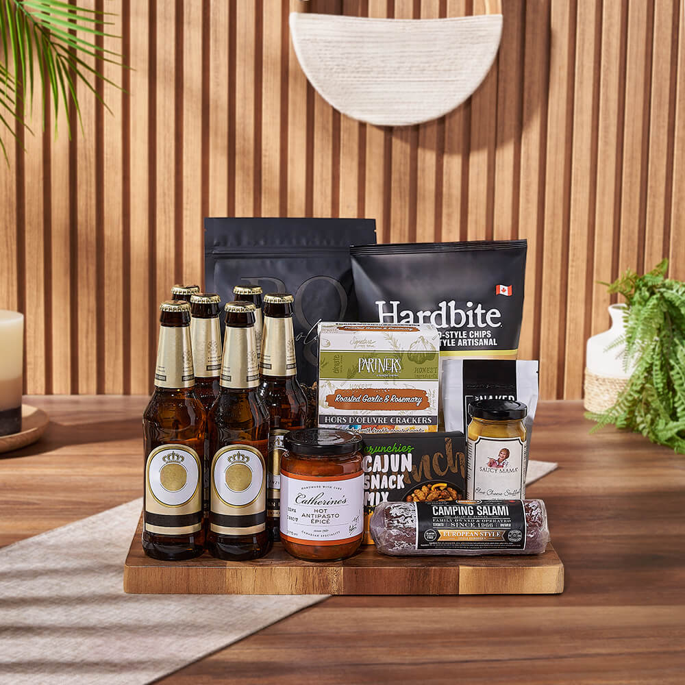 The Beer Lover's Snack Gift Board, beer gift, beer, snack gift, snack, New York City delivery