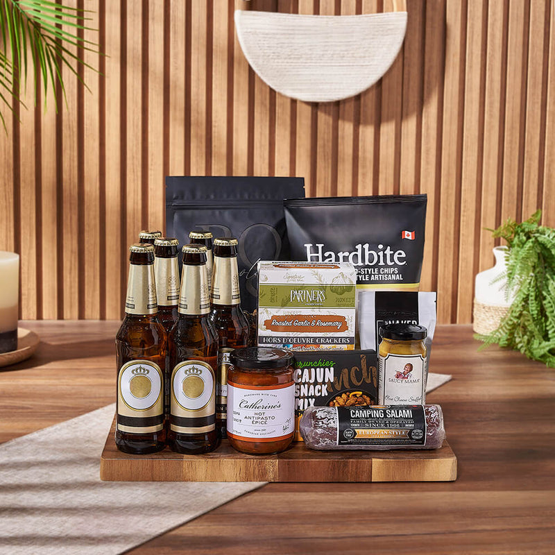 The Beer Lover's Snack Gift Board, beer gift, beer, snack gift, snack, New York City delivery