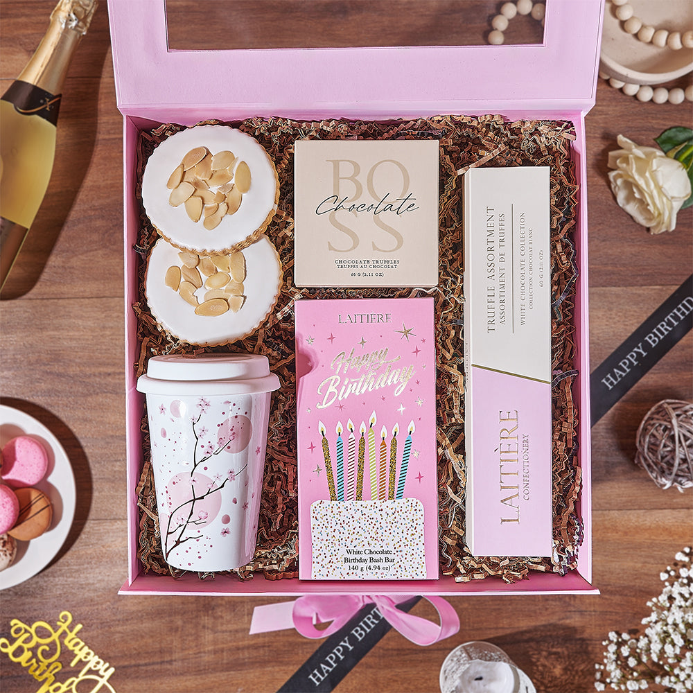The Charming Birthday Wishes Gift Box, birthday gift, birthday, chocolate gift, chocolate, cookie gift, cookie, New York delivery