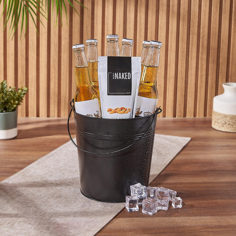 The Refreshing Corona Beer Bucket Gift Set, beer gift, beer, nuts gift, nuts, New York City delivery