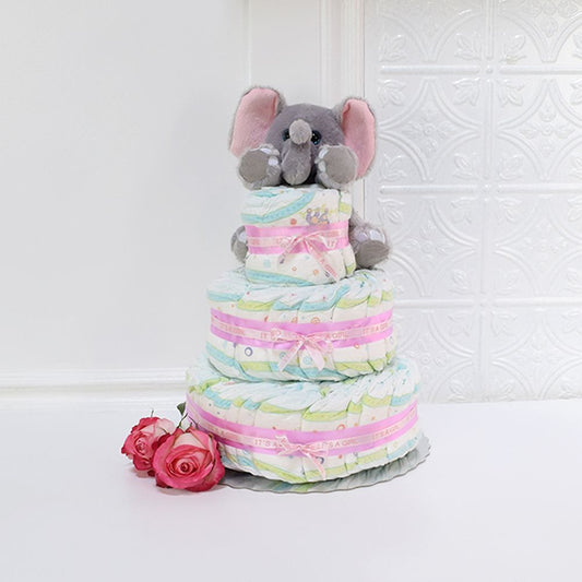 Unisex Diaper Cake from  New York City Baskets - Baby Gift Basket -  New York City Delivery