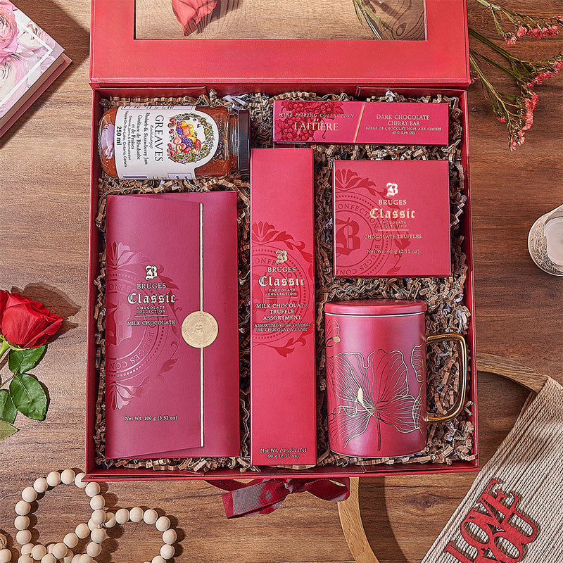 Valentine's Sweet Affection Chocolate Gift Box, chocolate gift, chocolate, valentines day gift, valentines day, New York delivery