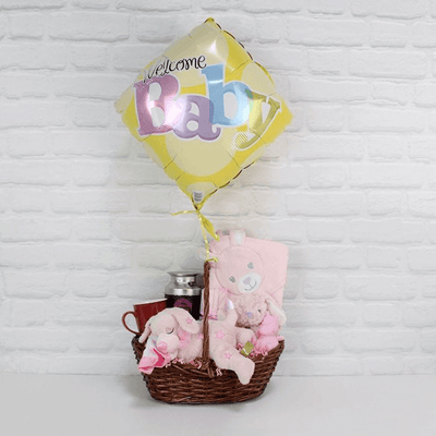 Welcome Newborn Baby Girl Gift Basket from New York City Baskets - Baby Gift Basket - New York City Delivery