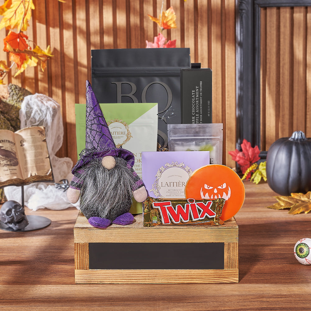 Witch’s Gourmet Gift Basket, halloween gift, halloween, candy gift, candy, chocolate gift, chocolate, New York delivery