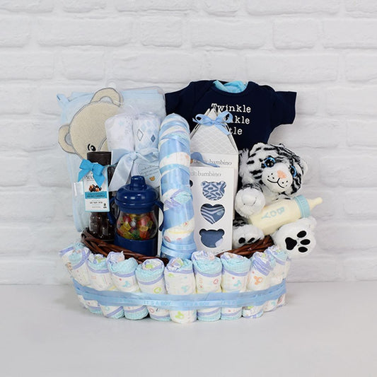 Wonder Boy Baby Gift Basket from New York City Baskets - Baby Gift Basket - New York City Delivery