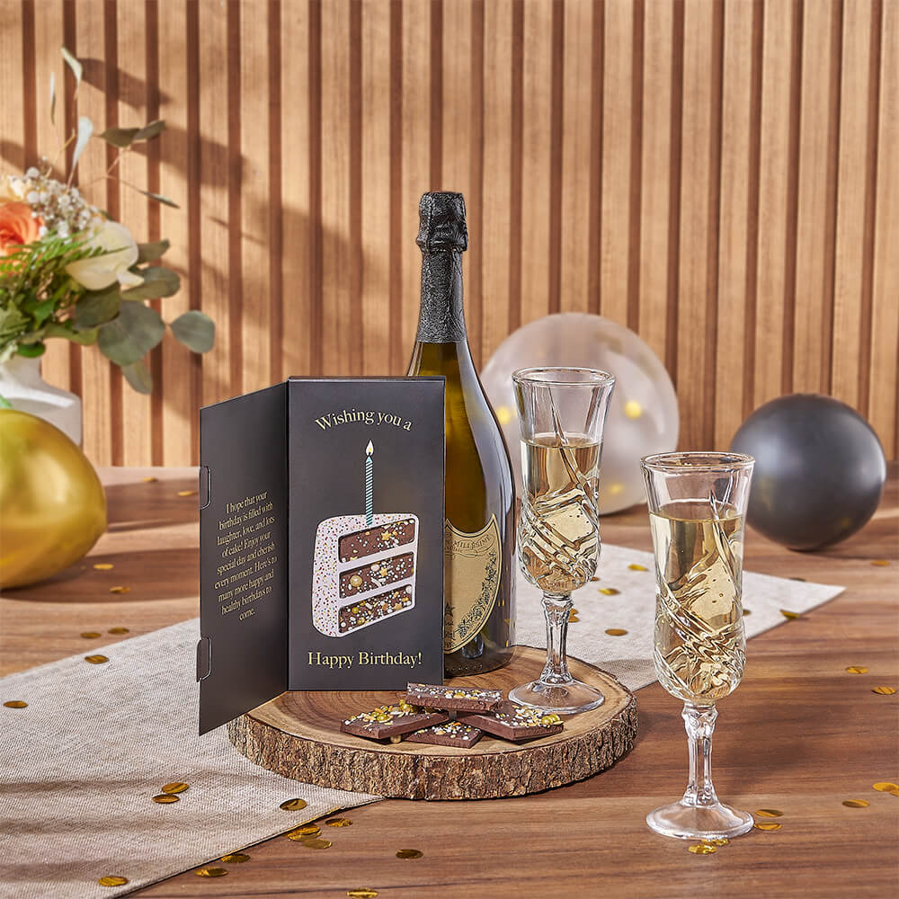 A Sparkling Birthday Celebration Gift Set, champagne gift, champagne, sparkling wine gift, sparkling wine, birthday gift, birthday, New York City delivery