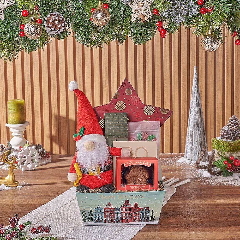 Santa’s Merry Sweets Gift Basket, Christmas gift, Christmas, chocolate gift, chocolate, cookie gift, cookie, New York City delivery