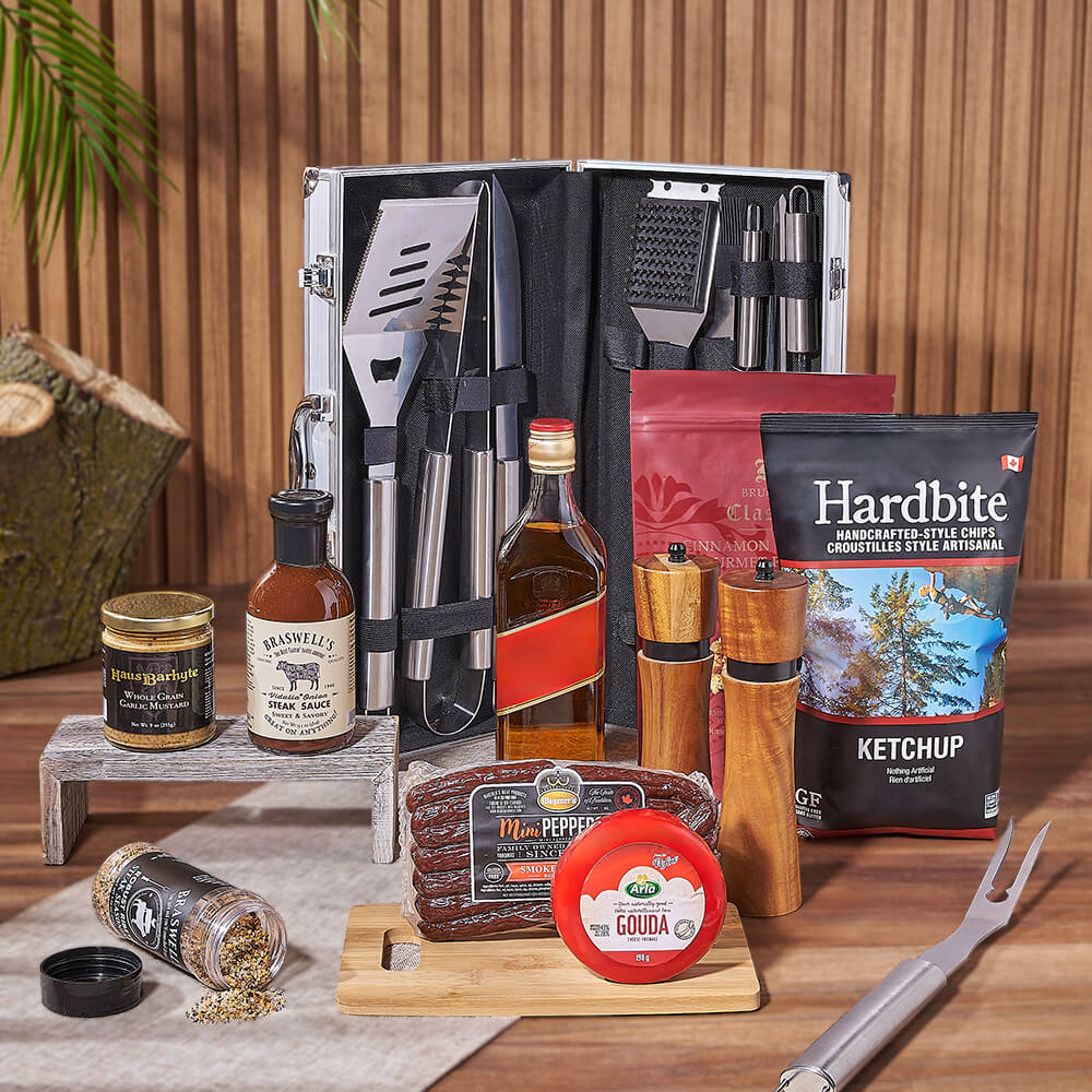 The Fiery Grillmaster Liquor Gift Set, liquor gift, liquor, grill gift, grill, New York City delivery
