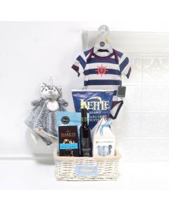 Baby Boy Celebration Basket, baby gift baskets, baby boy, baby gift, new parent, baby