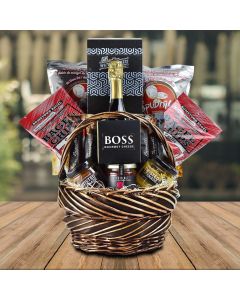 The Purim Champagne & Snacking Gift Basket