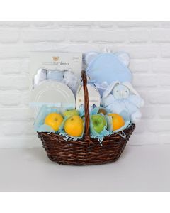 The All Blue Baby Basket, Baby Boy Gift Basket Toronto Delivery