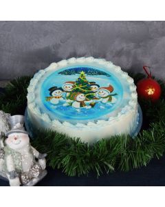 Snowman Celebration Christmas Cake