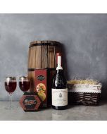 Cheese, Crackers & Wine Gift Basket, wine gift baskets, gourmet gift baskets, gift baskets