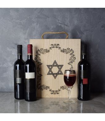 Kosher Wine Trio Gift Basket