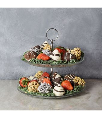 Fancy Chocolate Covered Strawberries Gift Set