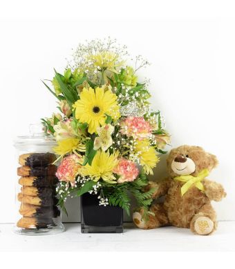 Get Well Soon Floral Gift Set