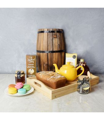 Cookies & Tea Gift Set, gourmet gift baskets, gift baskets, gourmet gifts
