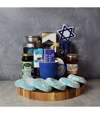 Kosher Treats & Coffee Hanukkah Basket
