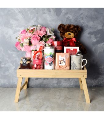 St. Lawrence Valentine’s Day Basket, gourmet gift baskets, chocolate gift baskets, Valentine's Day gifts, gift baskets, romance
