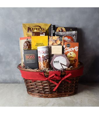 Crunch & Flavor Gourmet Feast, gourmet gift baskets, wine gift baskets, gourmet gifts, gifts
