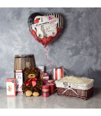 Durham Treats Basket, gourmet gift baskets, Valentine's Day gifts, gift baskets, romance
