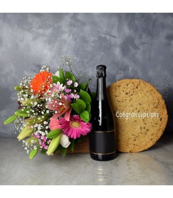 Congratulations Cookie & Champagne Gift Set