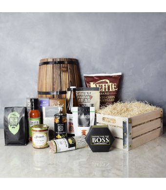 Deluxe Beer and Snack Crate, gift baskets, gourmet gift baskets, gift baskets
