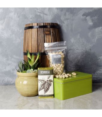 Snacks & Succulent Gift Set, kosher gift baskets, gourmet gift baskets, gift baskets, gourmet gifts