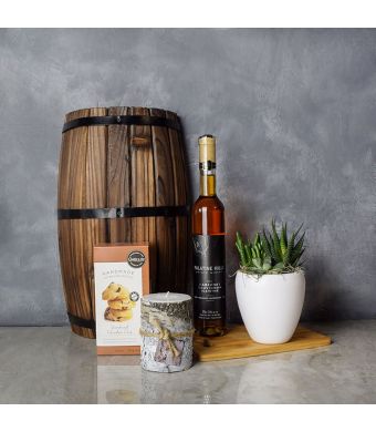 Birch Bark Candle & Wine Gift Basket, wine gift baskets, gourmet gift baskets, gift baskets