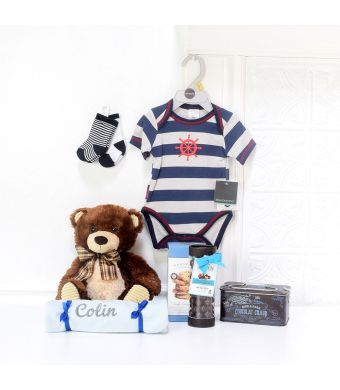 BABY’S FIRST WARDROBE GIFT SET, baby boy gift basket, welcome home baby gifts, new parent gifts