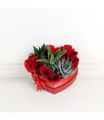 Rose Arrangement, floral gift baskets, gift baskets, Valentine's Day gift baskets
