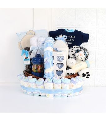 Little Gentleman Baby Gift Set, baby gift baskets, baby gifts, gift baskets