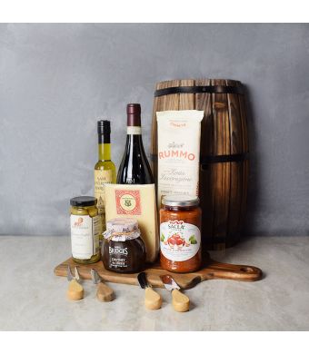 Pasta, Chutney & Wine Gift Set, wine gift baskets, gourmet gift baskets, gift baskets, gourmet gifts
