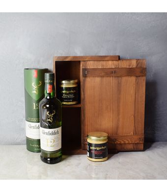 Sauce & Spirits Gift Box, liquor gift baskets, gourmet gifts, gifts