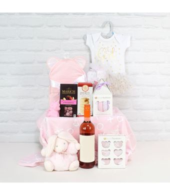 Deluxe Mommy & Baby Girl Gift Basket