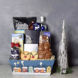 Santa's Reindeer & Liquor Gift Set New York City