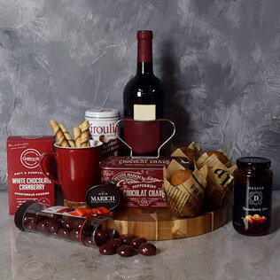 Muffin,Chocolate & Wine Delight Gift Set Manchester
